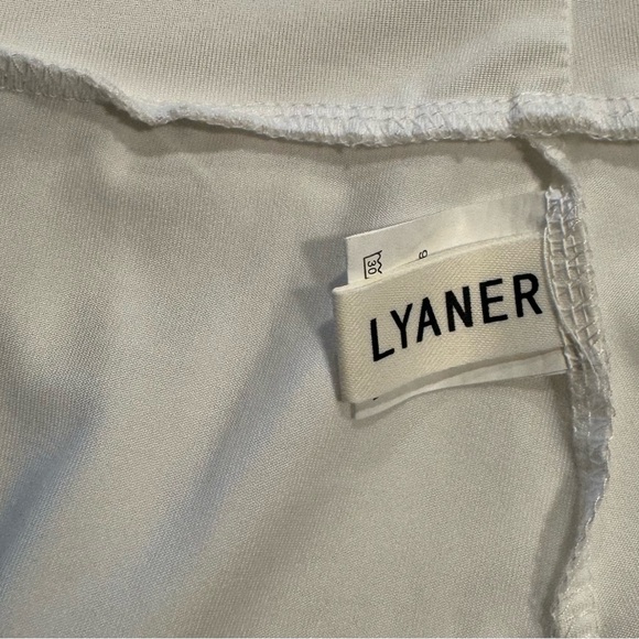 Elegant white V-neck bodysuit for women Size L - Picture 10 of 11